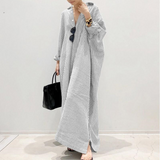 Yemaya - Oversized maxi dress with stripes