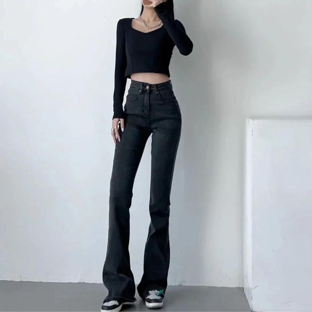 Ara - Jeans With High Waist and Heart Fringes