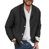 Hrvoje - Loose jacket in cotton and linen