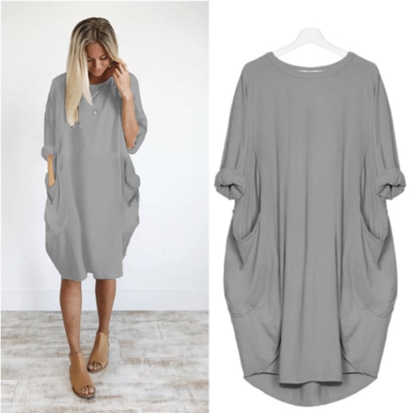 Roelien | Comfy Casual loose pocket dress