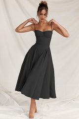 Victoria | Sleeveless midi dress with corset fit - Attractive fit