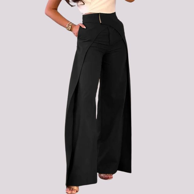 Miranda - High waisted trousers with wide leg