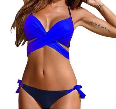 Bikini with crossed straps in variety Teena