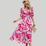 Fiona - Midi dress with uneven hemline