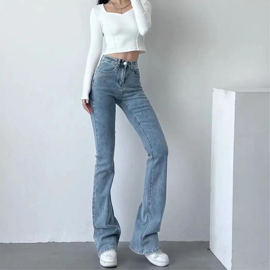 Ara - Jeans With High Waist and Heart Fringes