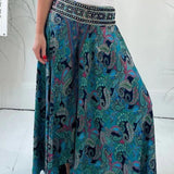 Layla - Boho chic paisley print palazzo pants