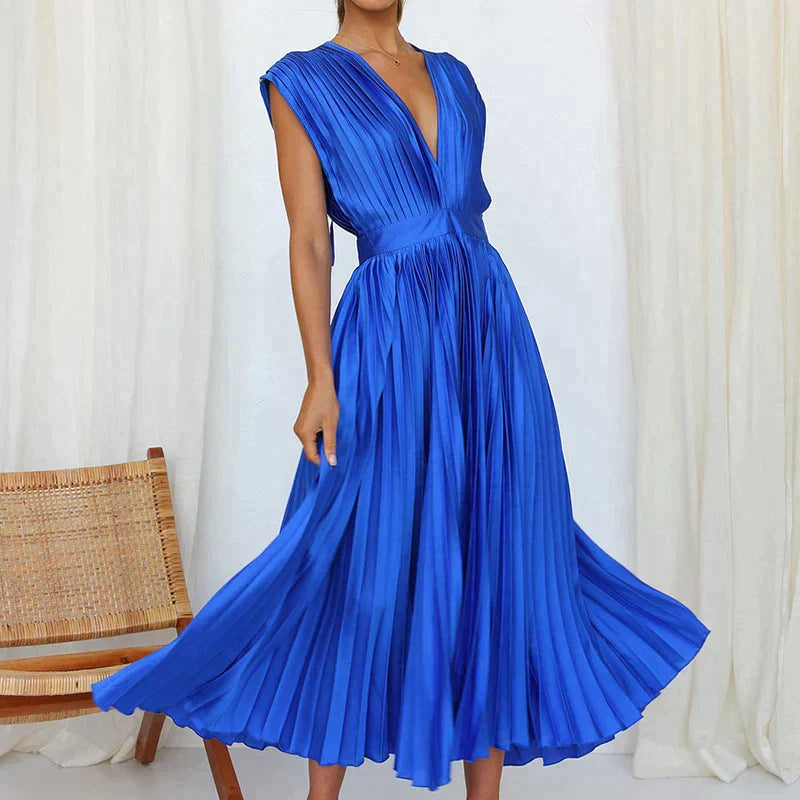 Leticia - Chic pleated maxi