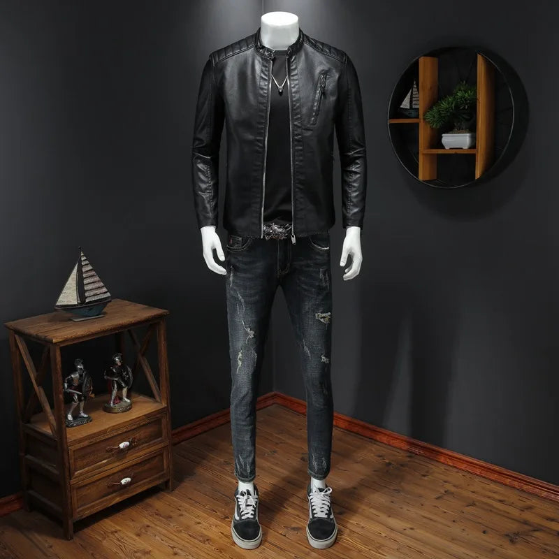 Wallace - Leather fashion jacket