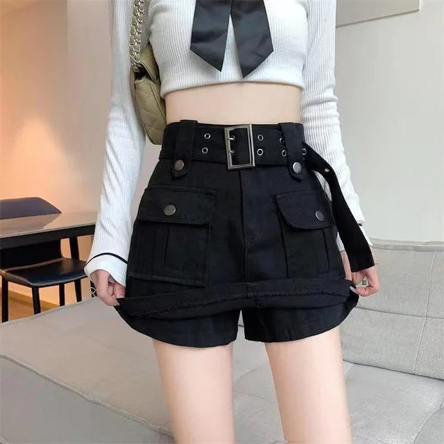 Aria - High-waisted skort with utility pockets