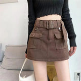 Aria - High-waisted skort with utility pockets