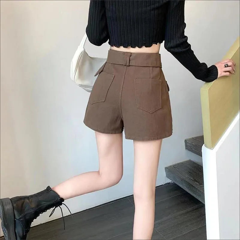 Aria - High-waisted skort with utility pockets