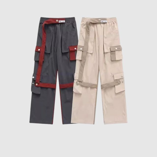 Mason - Utility cargo trousers with adjustable straps