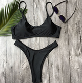 Plain Bikini Swimsuit For Women Ordina