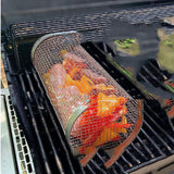 Rolling BBQ Grilling Basket