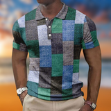 Flavio™ - Men's slim plaid polo shirt