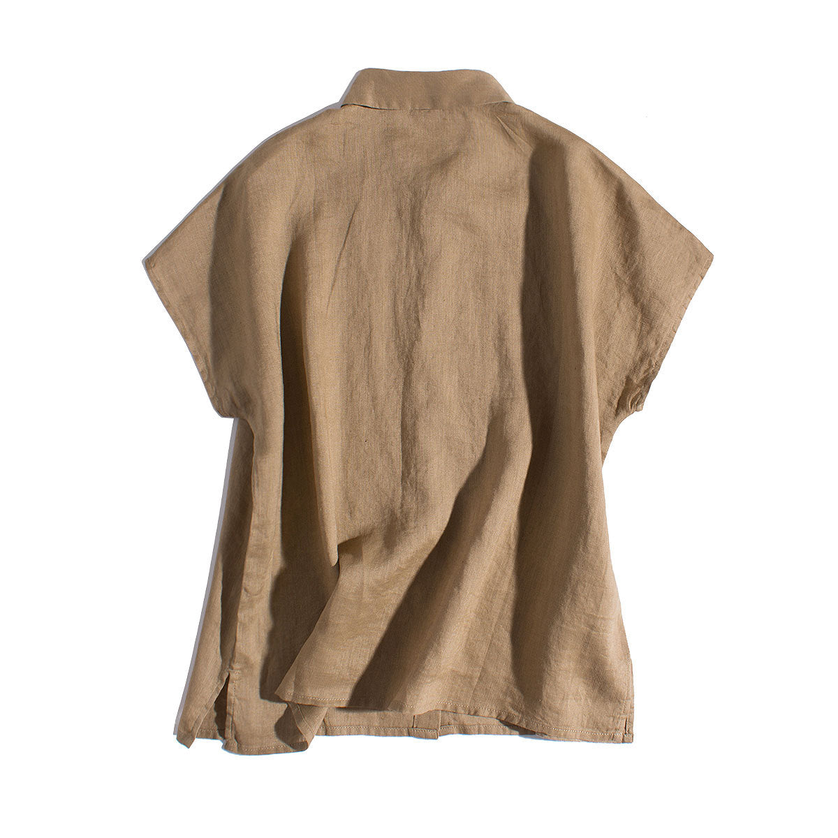 Fresh style loose linen shirt