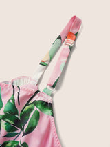 Peachs Print Frill Trim Pocket Cami Dress