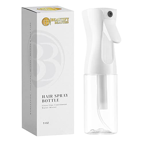 Hair Spray Bottle – Ultra Fine Continuous Water Mister for Hairstyling