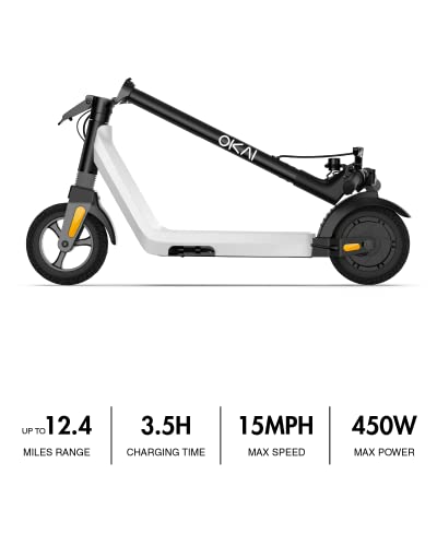 ES50B Electric Scooter - 12.4 Miles Range & 15.5 MPH - Lightweight and Foldable E Kick Scooter for Kids, Teens & Adults