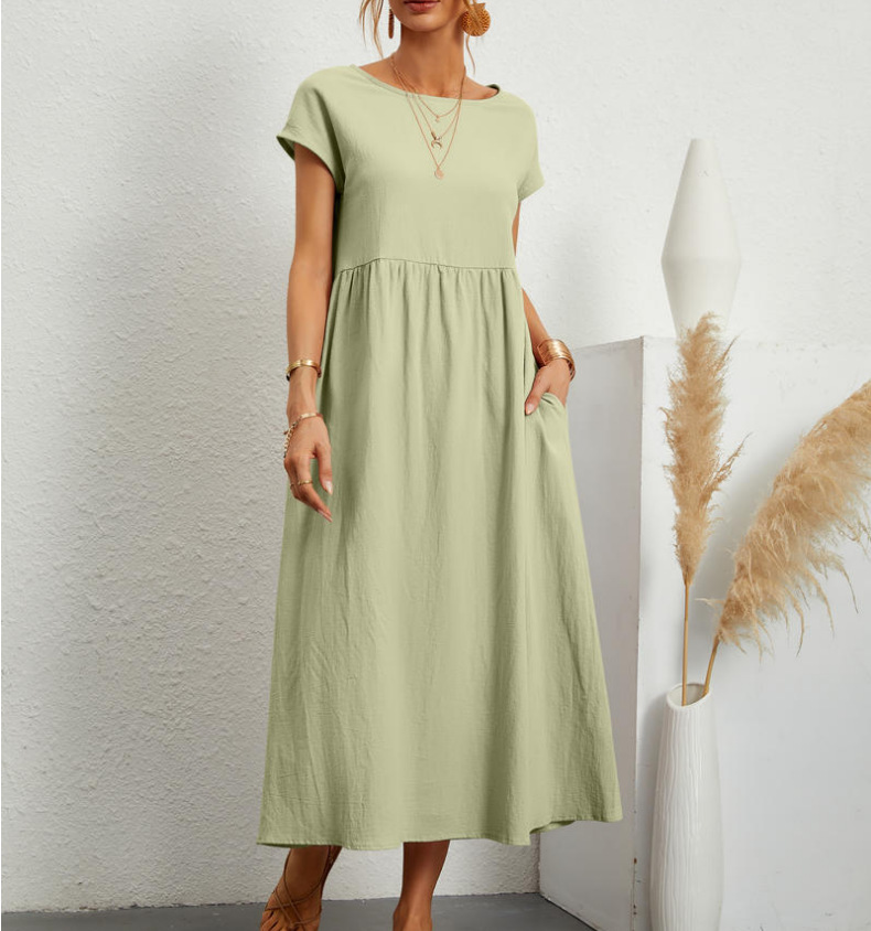 Solena - Casual, loose summer dress with pockets