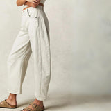 Mia - High-rise utility jeans with wide leg