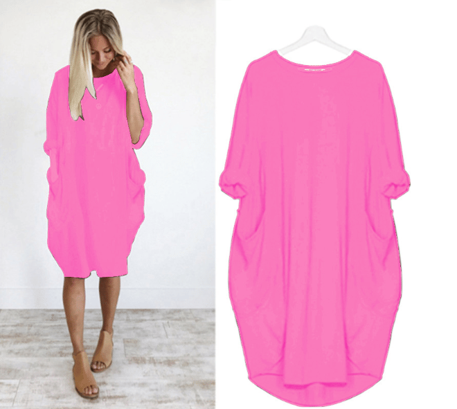 Roelien | Comfy Casual loose pocket dress