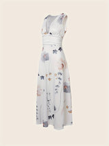 Cassandra - Long dress with floral print