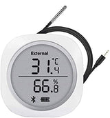 Wireless Thermometer and Hygrometer with Waterproof External Probe and Magnet