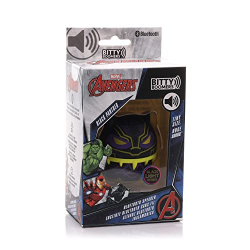 Bitty Boomers Marvel Black Panther Blacklight - Mini Bluetooth Speaker