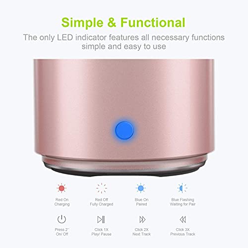 Portable Mini Bluetooth Speaker, Enhanced Bass and High Definition Sound