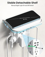 Mifaso Wall Outlet Extender with Shelf and Night Light