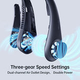 Portable Neck Fan, Hands Free Bladeless Fan, 4000 mAh Battery Operated