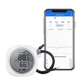 Wireless Thermometer and Hygrometer with Waterproof External Probe and Magnet