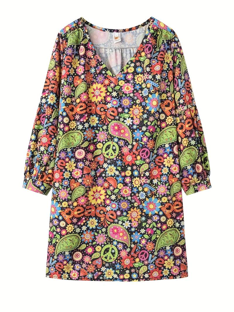 Gaila - Floral dress with V-neckline