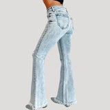 Lena - Flared jeans with rips