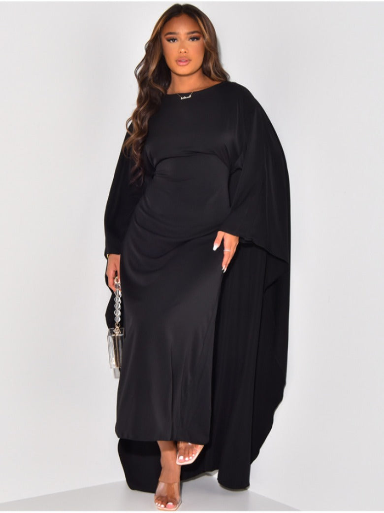 ESTELA - Elegant batwing sleeve dress