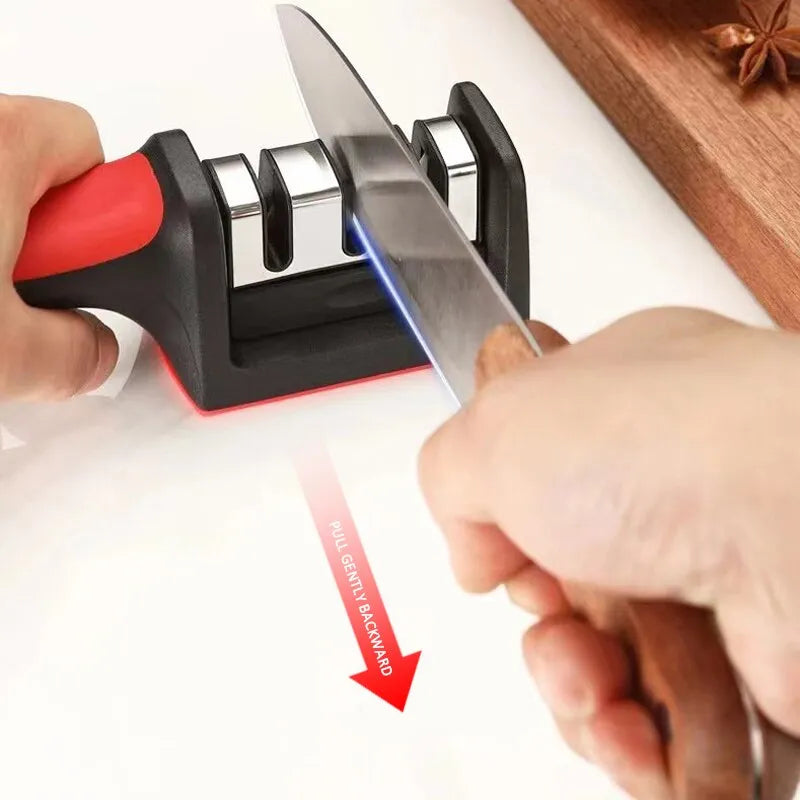 3-Segment Type Knife Sharpener