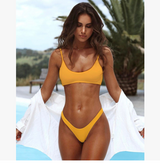 Plain Bikini Swimsuit For Women Ordina