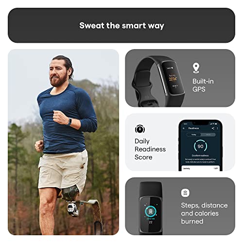 Fitbit Charge 5 Advanced Health & Fitness Tracker with Built-in GPS