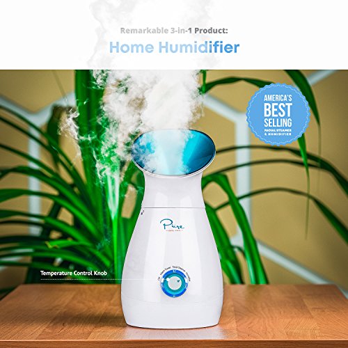 NanoSteamer Large 3-in-1 Nano Ionic Facial Steamer with Precise Temp Control