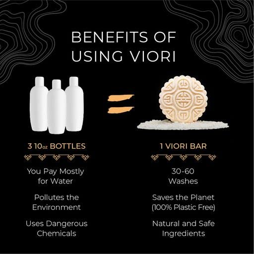 Viori Shampoo Bar, Hidden Waterfall - Handcrafted with Longsheng Rice Water