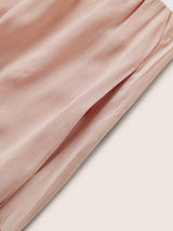 Colorblock Contrast Patchwork Tie Neck Dress