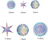 Paper Fan Snowflake Garlands for Birthday Wedding Christmas Party Decorations