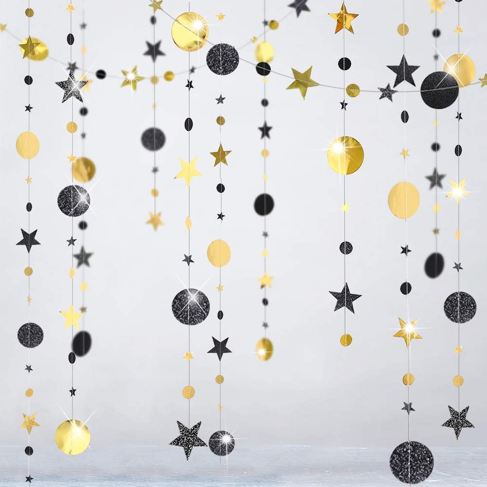 Cheerland Black Gold Party Decorations