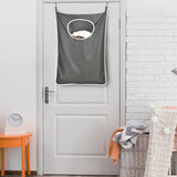 Durable hanging laundry hamper bag Behind door Space Saving