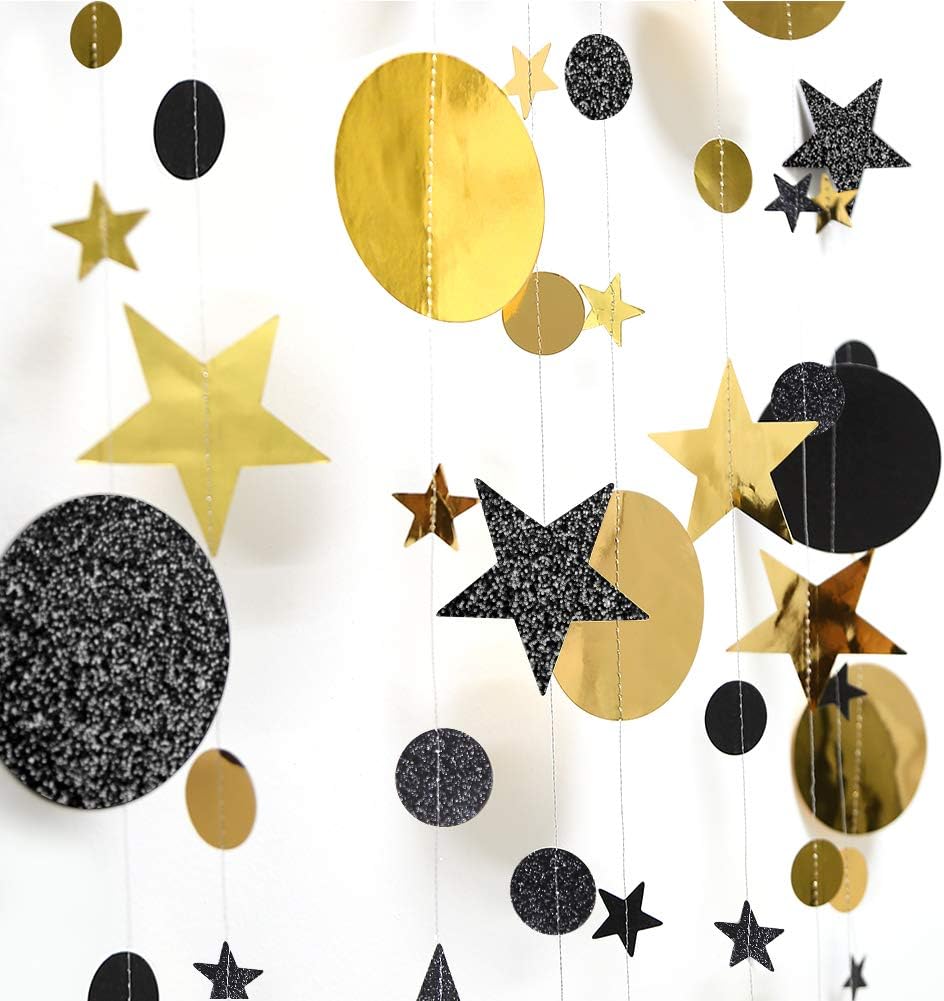 Cheerland Black Gold Party Decorations