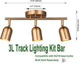 3 Light Ceiling Track Lighting Kit