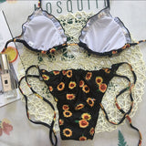 Stylish sunflower bikini Odette