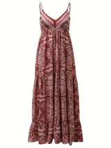 Yeva - Bohemian-style maxi dress with ethnic print