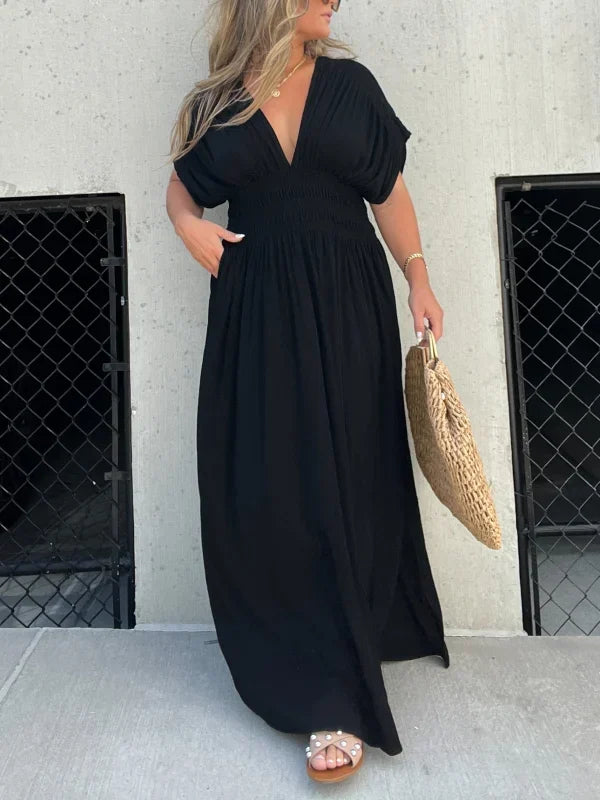 Beckie - Maxi dress with V-neckline